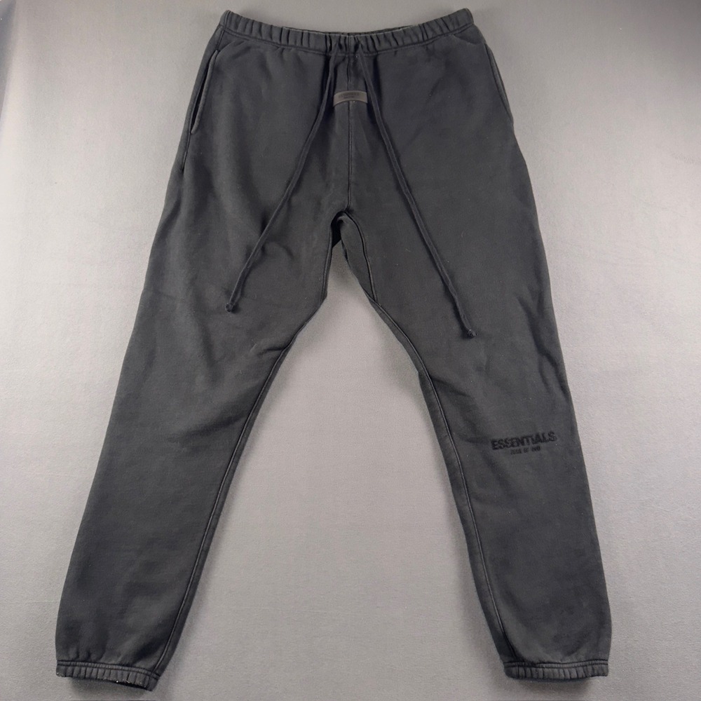 Fear of God Essentials Mens Black Fleece Jogger Sweatpants XL